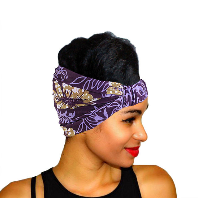 African Pattern Print Headband For Women Twist Style