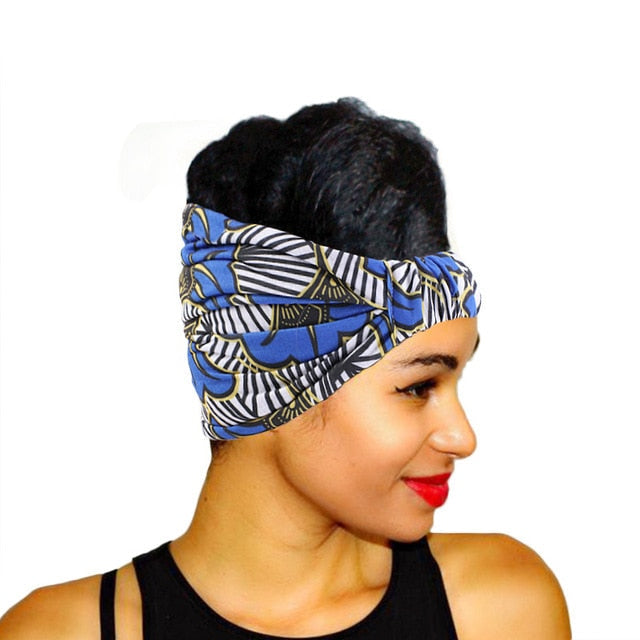 African Pattern Print Headband For Women Twist Style