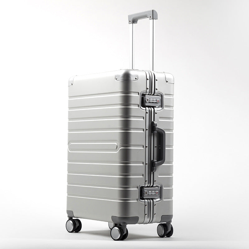 All Aluminum Magnesium Alloy Trolley Case Universal Wheel Metal Box