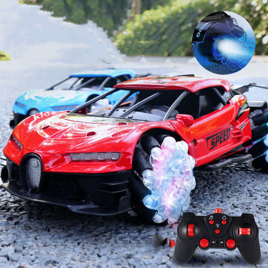 Alloy Remote Control Stunt Spray Car With Light And Sound Effects