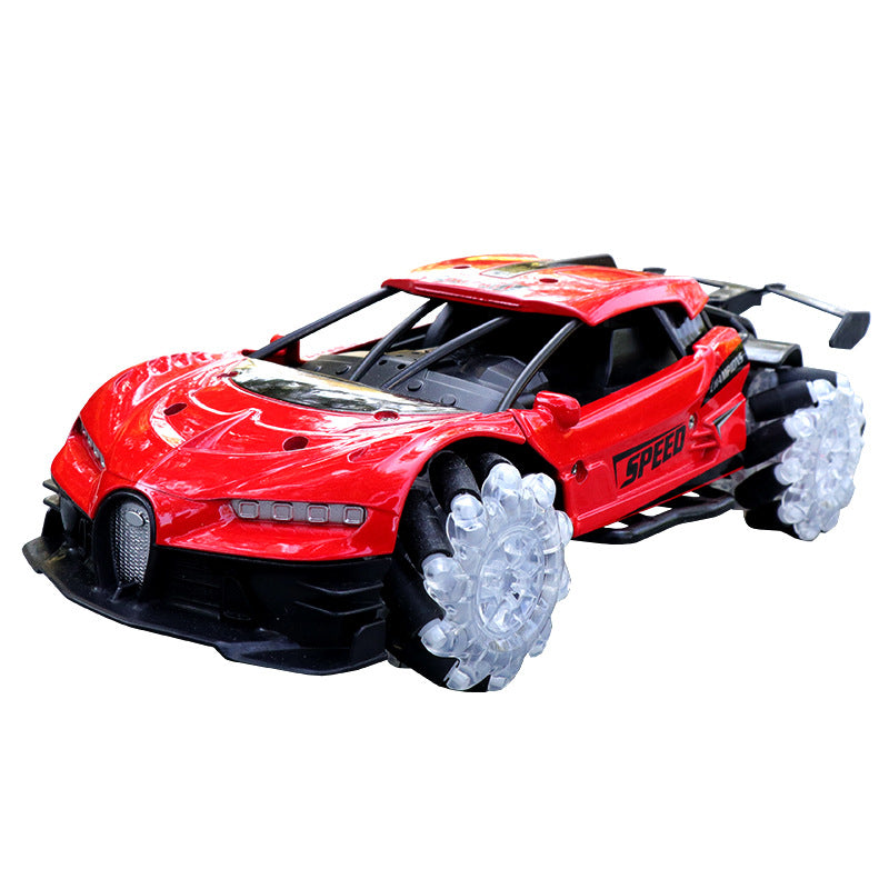 Alloy Remote Control Stunt Spray Car With Light And Sound Effects