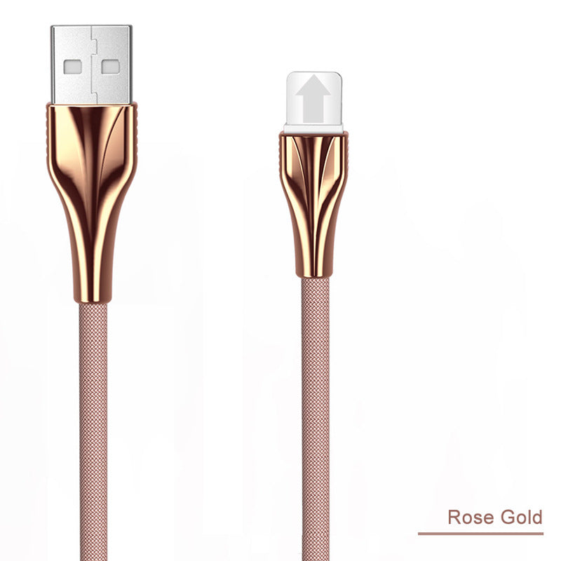 Aluminum Alloy Braided Mobile Phone Data Cable