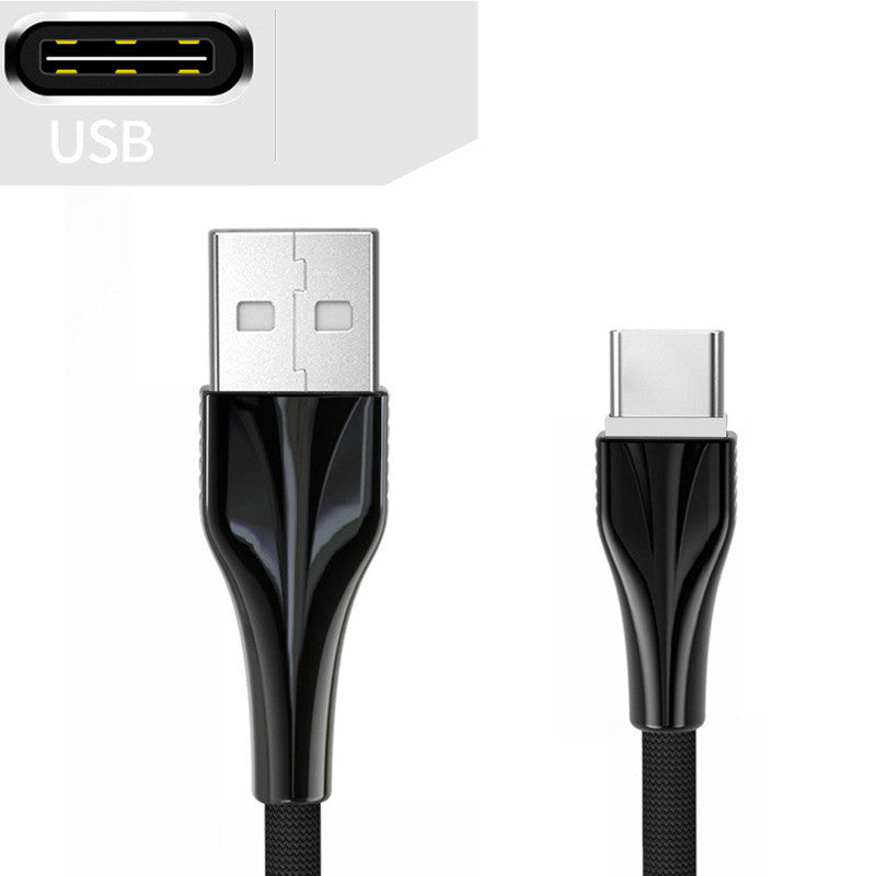 Aluminum Alloy Braided Mobile Phone Data Cable