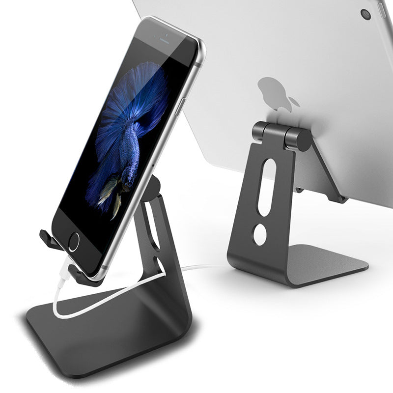 Aluminum Alloy Folding Mobile Phone Tablet Bracket Portable Chasing Drama Live Lazy Tablet Universal Ipad Shelf Adjustable