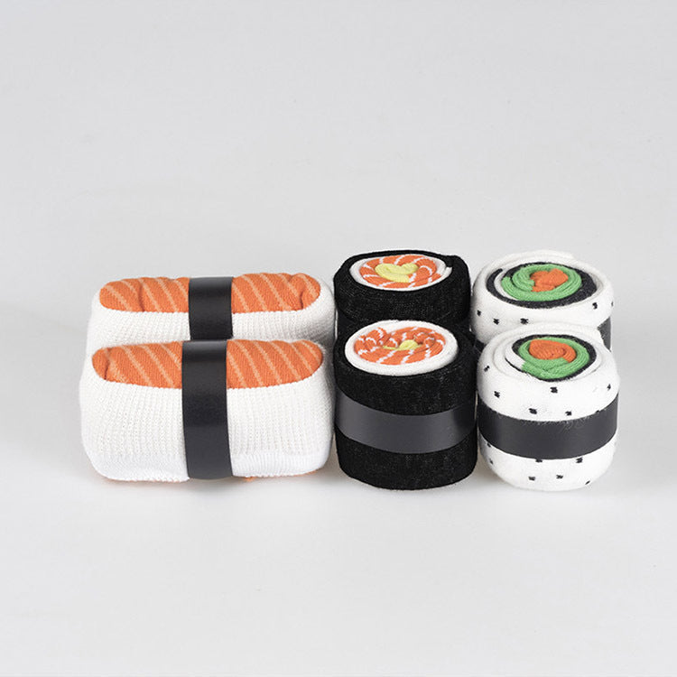 Amazon Cotton Socks Autumn And Winter Couple Socks Gift Box Sushi Socks Creative Tide Socks Women's Socks Christmas Long Tube Gift Socks