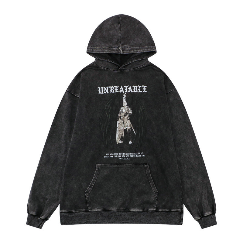 American Fashion Brand High Street Hooded Sweater Knight Dark