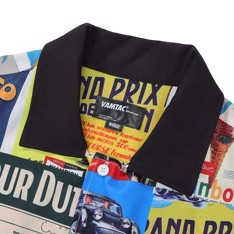 American Street Retro Poster Ruffian Shirt