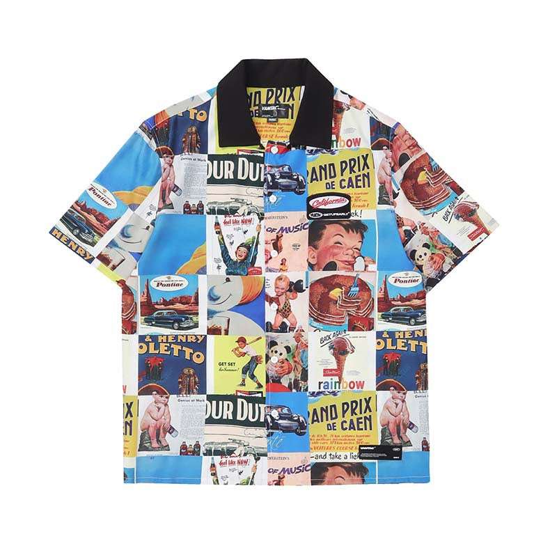 American Street Retro Poster Ruffian Shirt