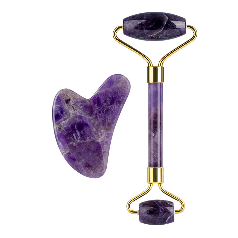 Amethyst Roller Single and Double-Headed Amethyst Roller Beauty Jade Massager