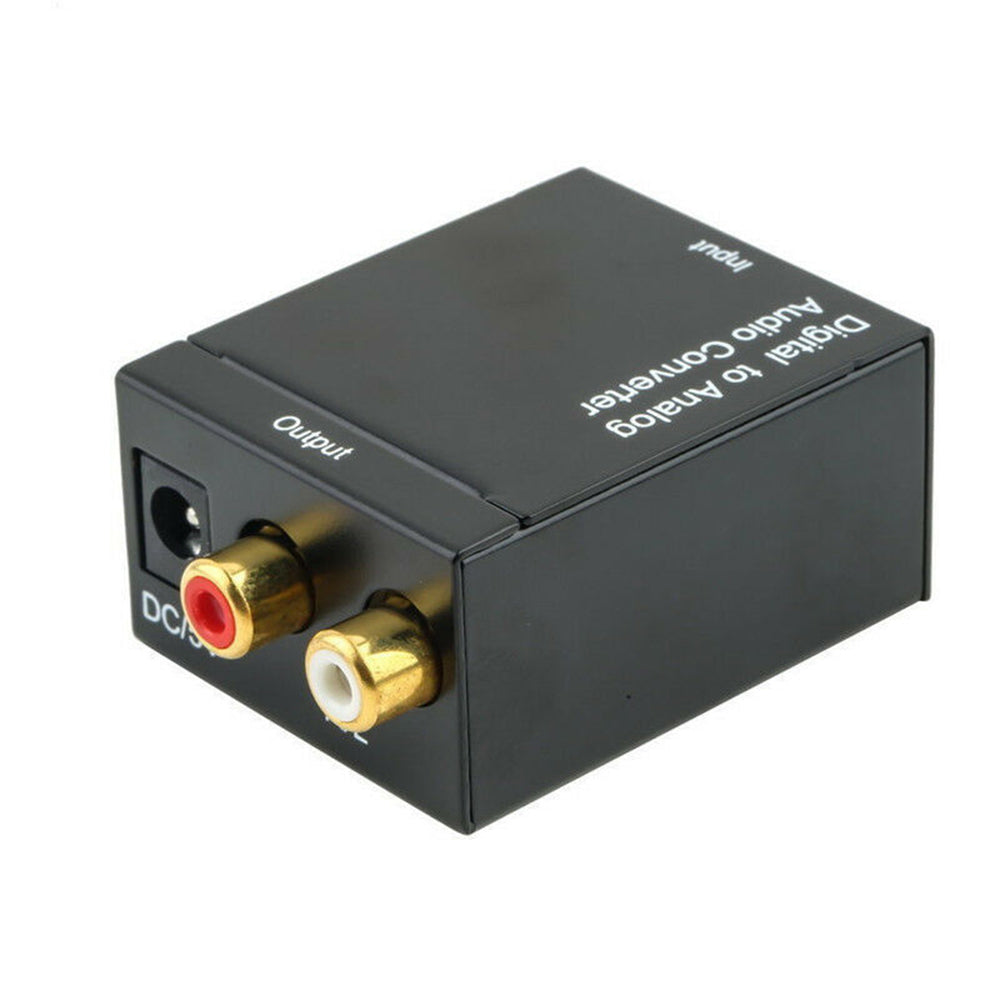 Analog to Digital Audio Converter Fiber Optic with TV Speaker