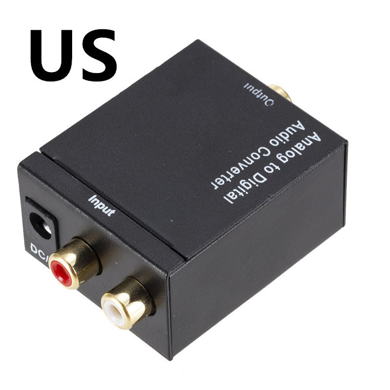 Analog to Digital Audio Converter Fiber Optic with TV Speaker