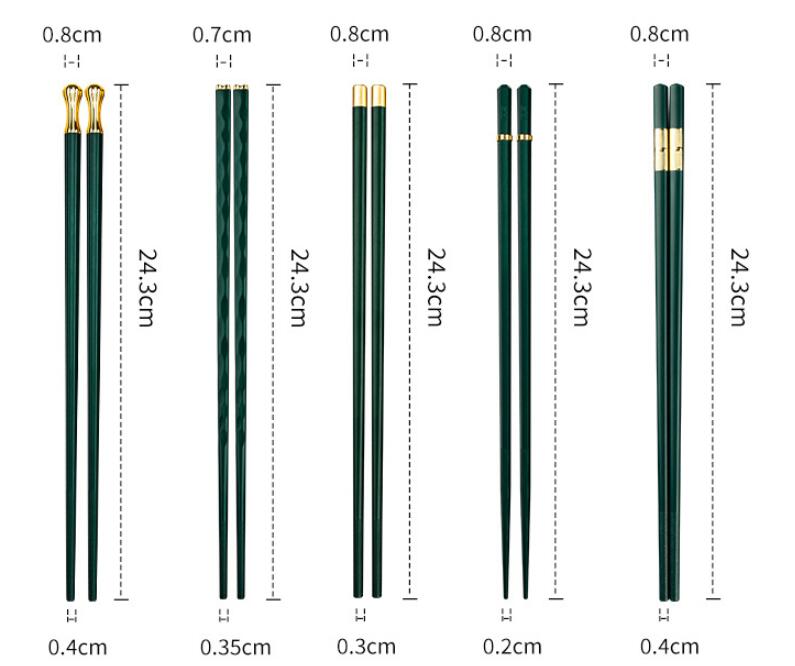 Anti-slip High Temperature Alloy Chopsticks Set