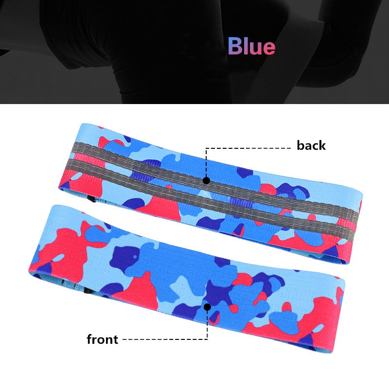 Anti-slip yoga camouflage color resistance band