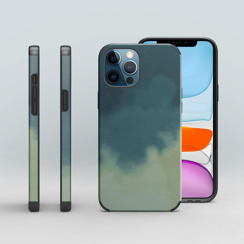 Art color painting mobile phone case is suitable for Apple iphone13pro protective case