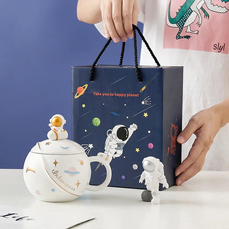 Astronaut Ceramic Mug Planetary Mug - globaltradeleader