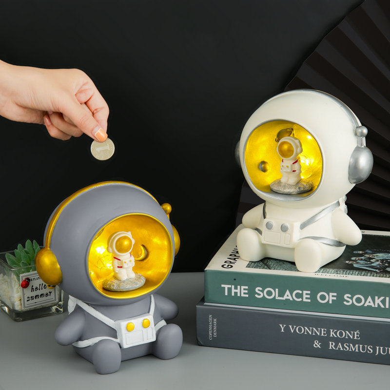 Astronaut Night Light Star Piggy Bank