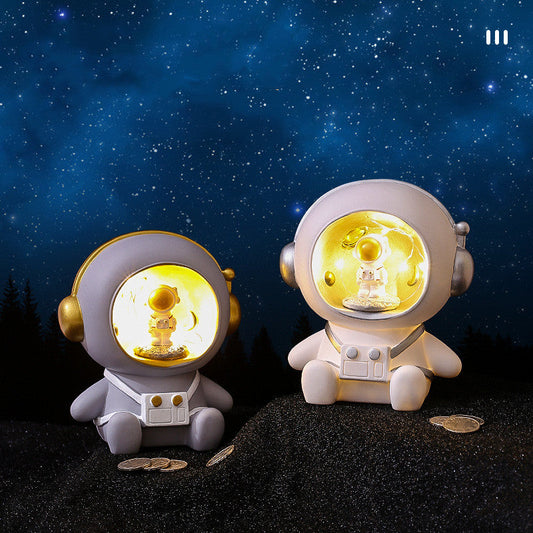 Astronaut Night Light Star Piggy Bank