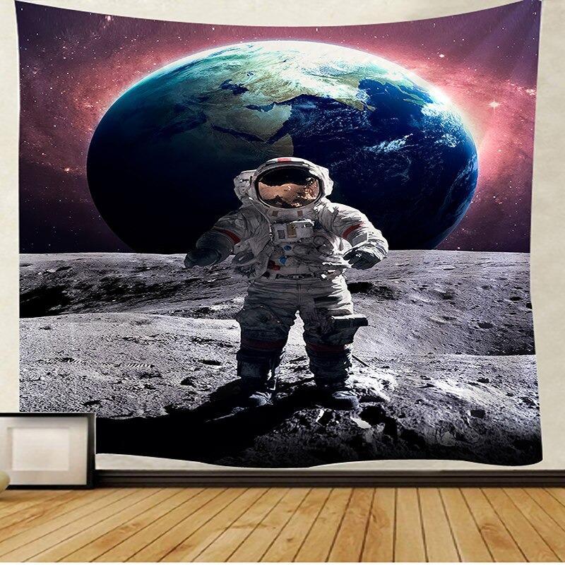 Astronaut To Earth Tapestry - globaltradeleader
