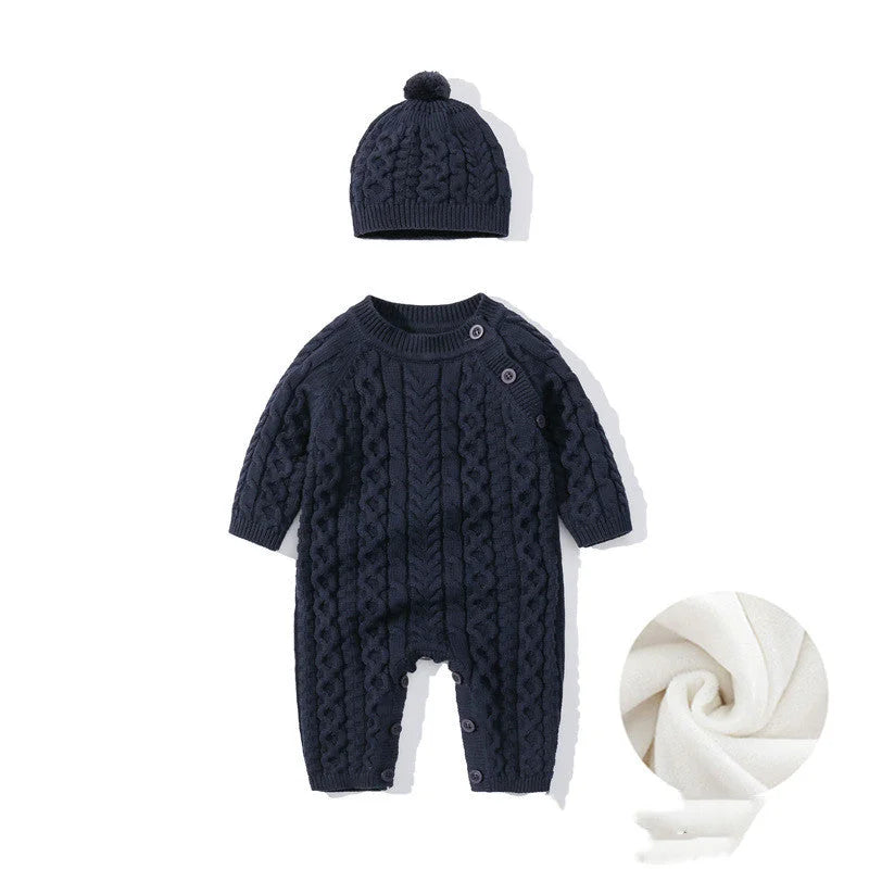 Autumn And Winter Knitted Onesie Hemp Hemp Ha Yi - globaltradeleader