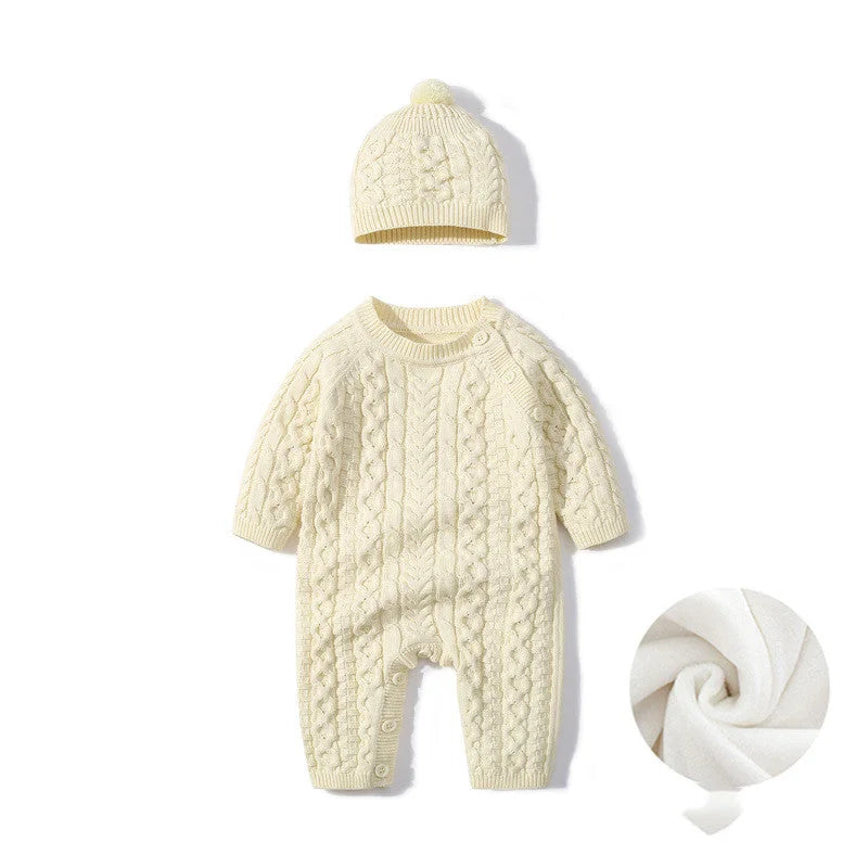 Autumn And Winter Knitted Onesie Hemp Hemp Ha Yi - globaltradeleader