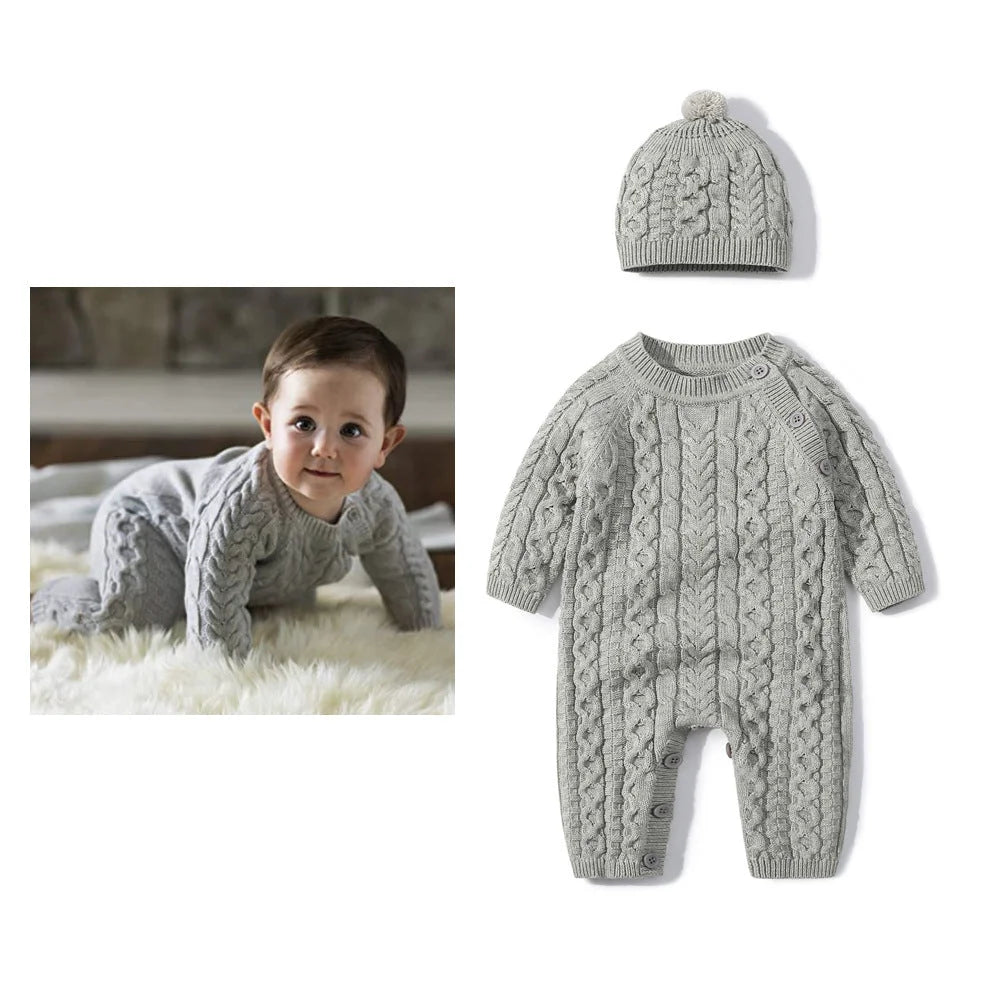 Autumn And Winter Knitted Onesie Hemp Hemp Ha Yi - globaltradeleader