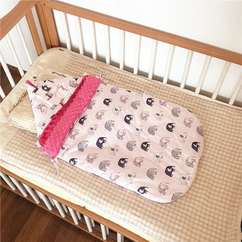 Baby Cotton Beanie Velvet Sleeping Bag Autumn And Winter Thickening - globaltradeleader