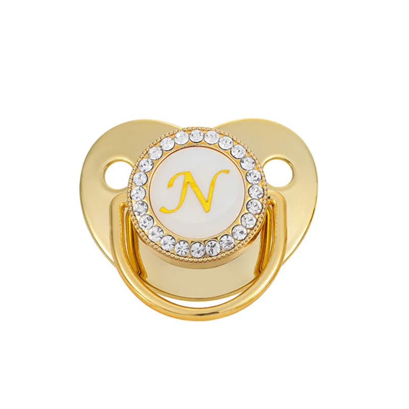 Baby Gold 26 Letter Soothing Pacifier - globaltradeleader