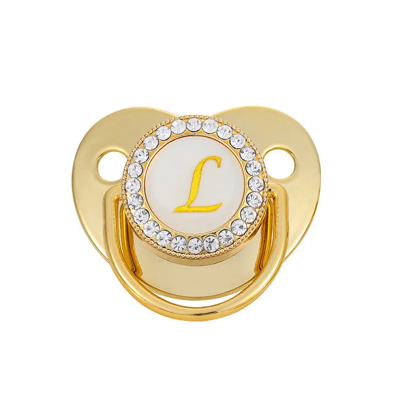 Baby Gold 26 Letter Soothing Pacifier - globaltradeleader