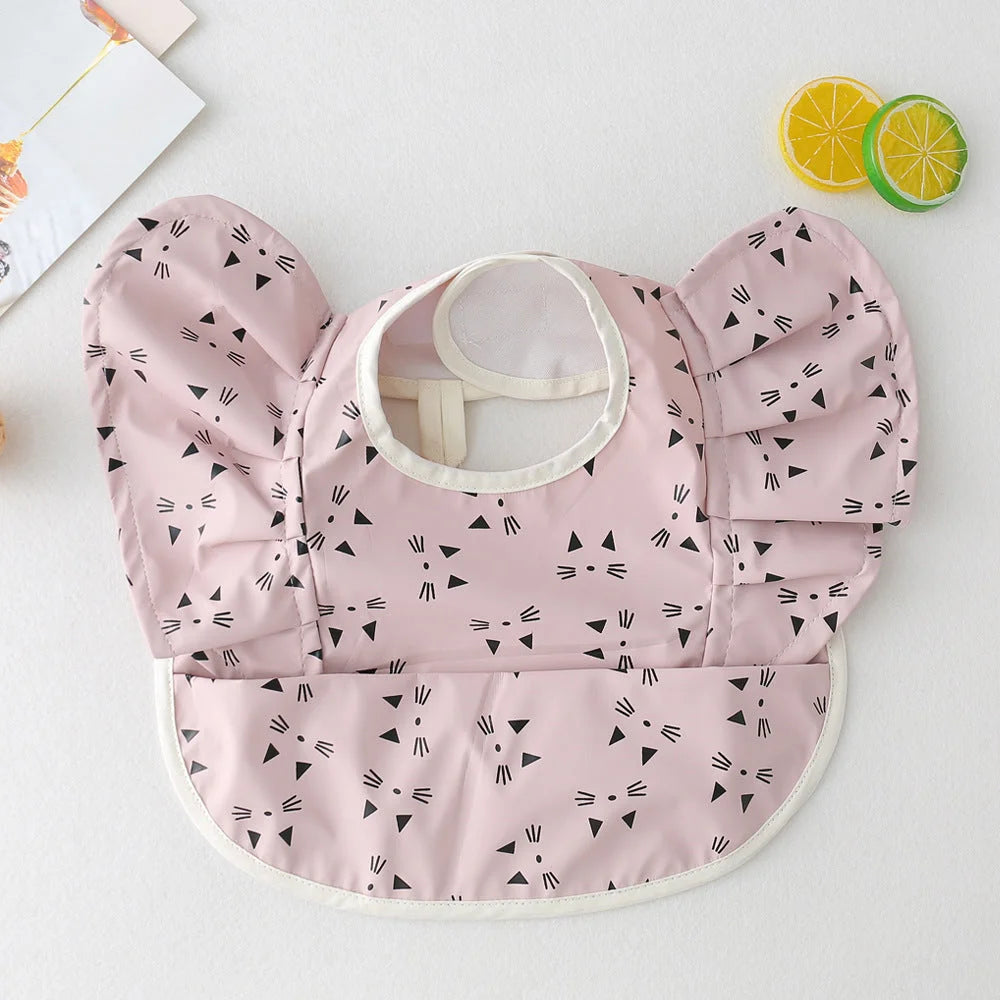 Baby Meal Pocket Angel Wing PU Waterproof Bib - globaltradeleader