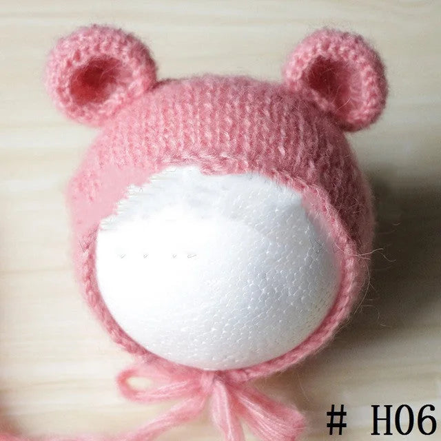 Baby Photo Soft Hat Photography Props Handmade Knitting Mohair - globaltradeleader