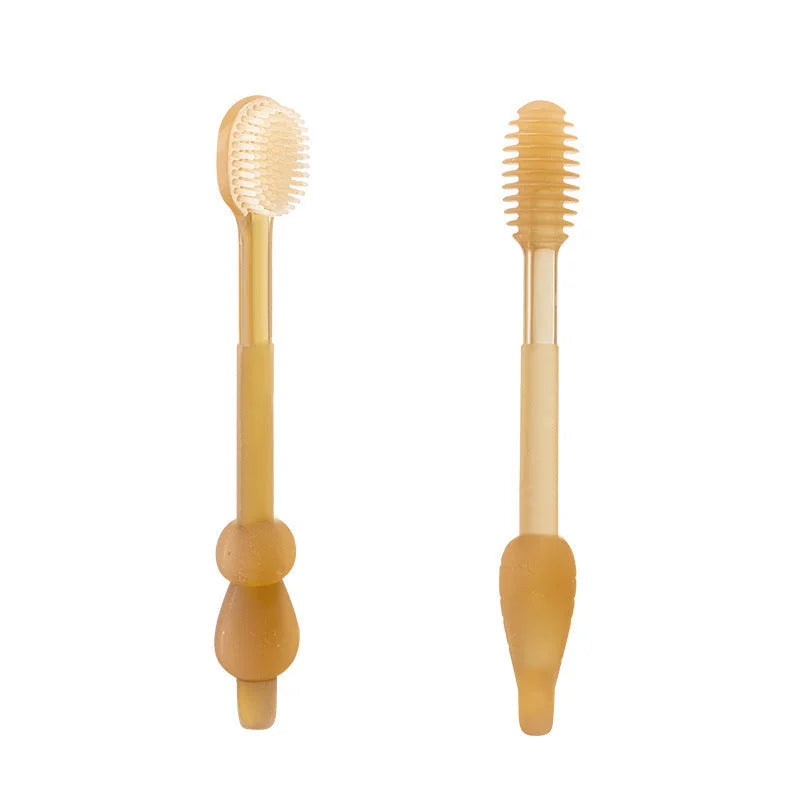 Baby Silicone Milk Toothbrush Tongue Coating Oral Cleaning - globaltradeleader