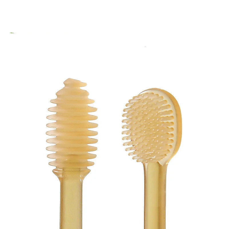 Baby Silicone Milk Toothbrush Tongue Coating Oral Cleaning - globaltradeleader