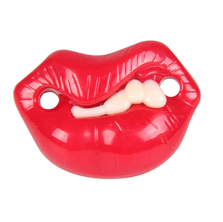 Baby Soothing Play Mouth Lips Mustache Pacifier Funny Silicone Pacifier Creative Type - globaltradeleader