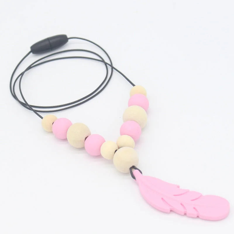 Baby Soothing Teether Protects Safety Baby Teether Necklace - globaltradeleader