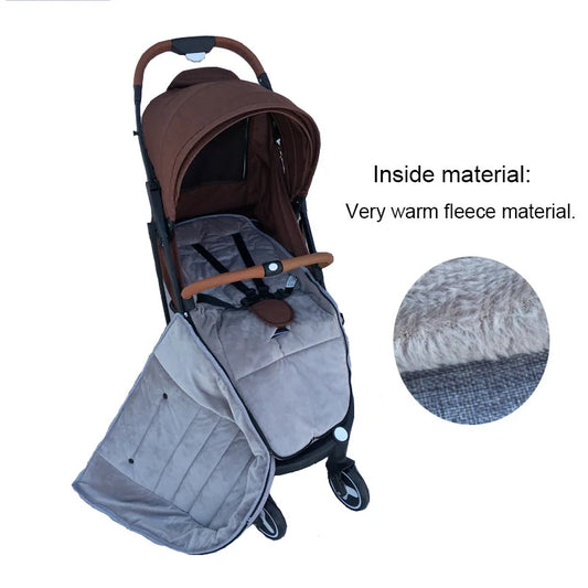 Baby Stroller Sleeping Bag Warm Foot Cover Thickened Windshield - globaltradeleader