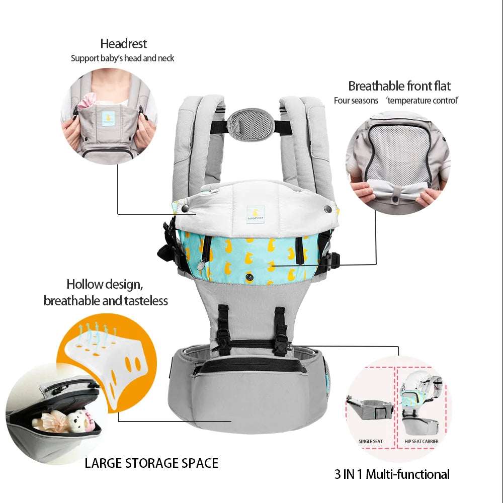 Blue Four Seasons Multifunctional Newborn Sling - globaltradeleader