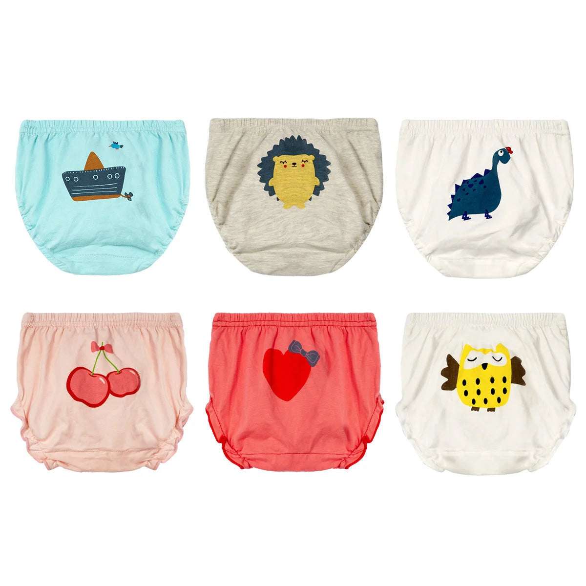 Cartoon Baby Bread Panties Cotton 3-pack - globaltradeleader