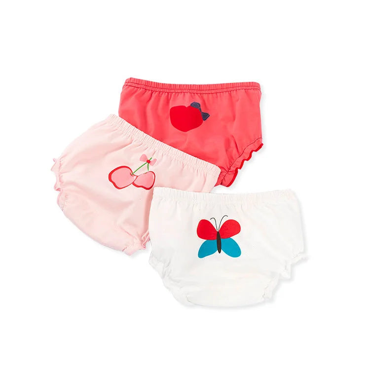 Cartoon Baby Bread Panties Cotton 3-pack - globaltradeleader