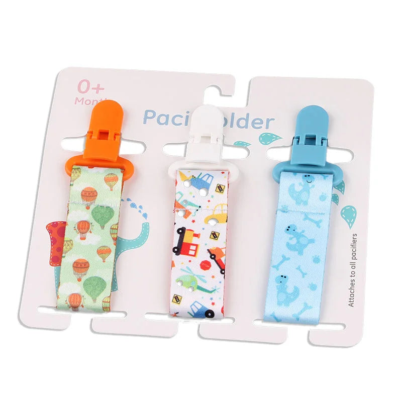 Cartoon Pattern Combination Three Packs Of Baby Pacifier Teether To Prevent Falling - globaltradeleader