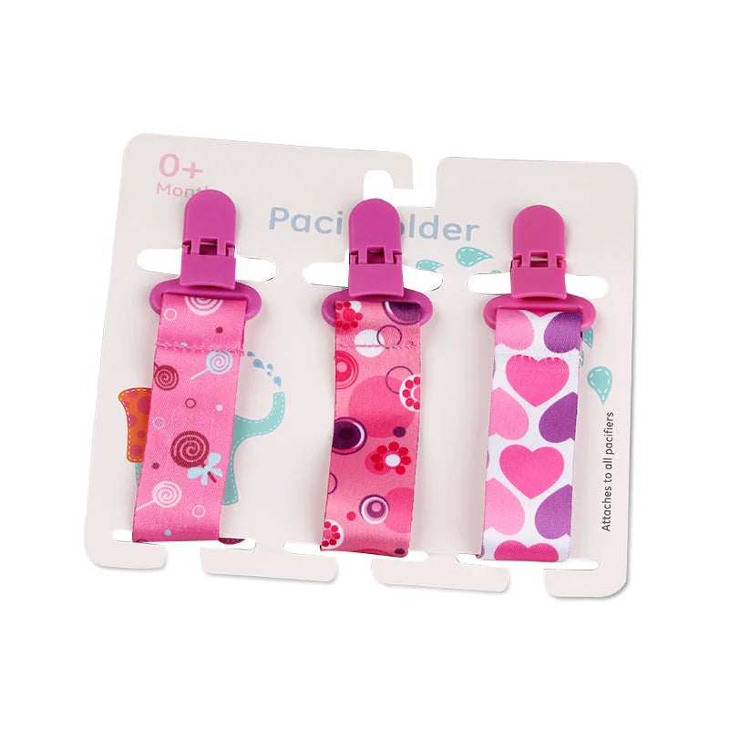 Cartoon Pattern Combination Three Packs Of Baby Pacifier Teether To Prevent Falling - globaltradeleader