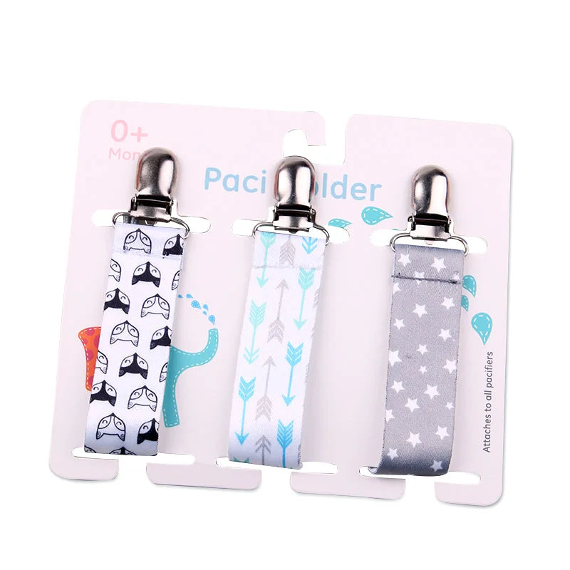 Cartoon Pattern Combination Three Packs Of Baby Pacifier Teether To Prevent Falling - globaltradeleader