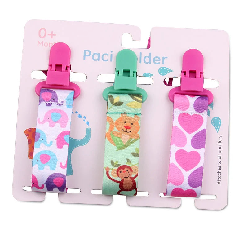 Cartoon Pattern Combination Three Packs Of Baby Pacifier Teether To Prevent Falling - globaltradeleader