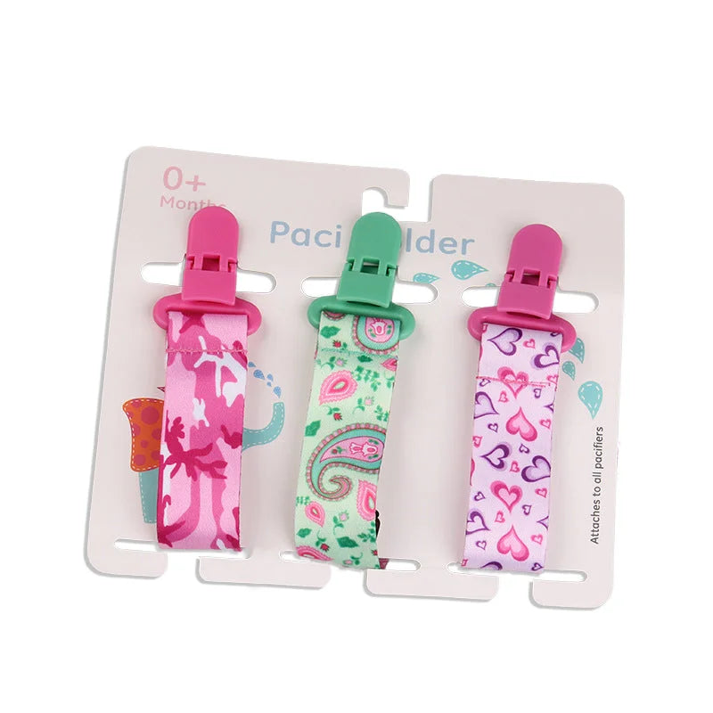 Cartoon Pattern Combination Three Packs Of Baby Pacifier Teether To Prevent Falling - globaltradeleader