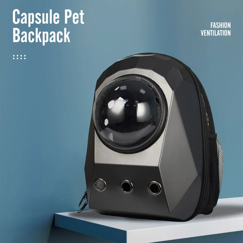 Cat Carrier Bags Breathable Pet Carriers Dog Cat Backpack Travel Space Capsule Cage Pet Transport Bag Carrying Portable Outdoor - globaltradeleader