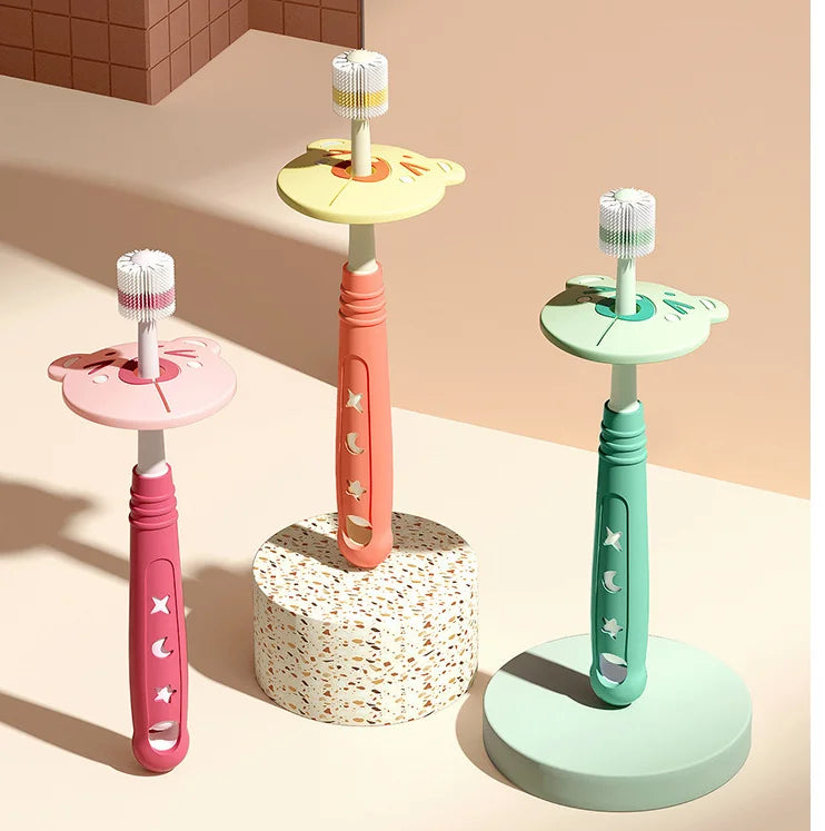 Children's Toothbrush With 360-degree Antibacterial Nano-soft Bristles - globaltradeleader