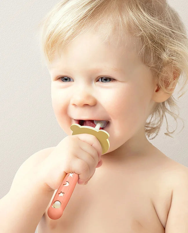 Children's Toothbrush With 360-degree Antibacterial Nano-soft Bristles - globaltradeleader