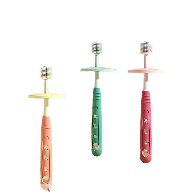 Children's Toothbrush With 360-degree Antibacterial Nano-soft Bristles - globaltradeleader