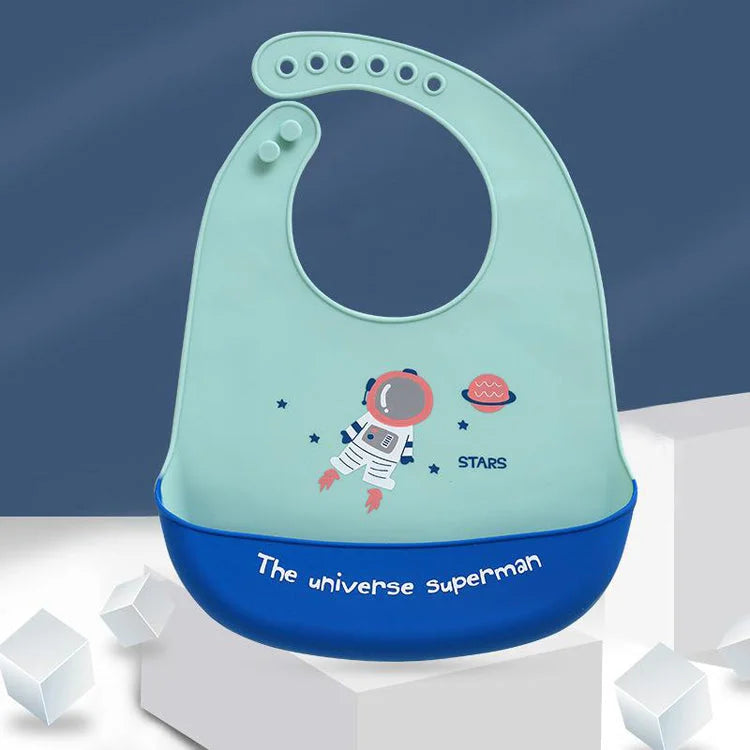 Children's Waterproof Three-dimensional Meal Pocket Bib - globaltradeleader