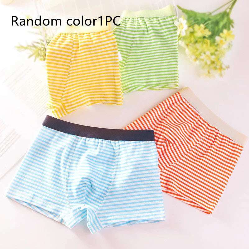 Class A Cotton Boxer Stripe Boxer Children's Briefs - globaltradeleader