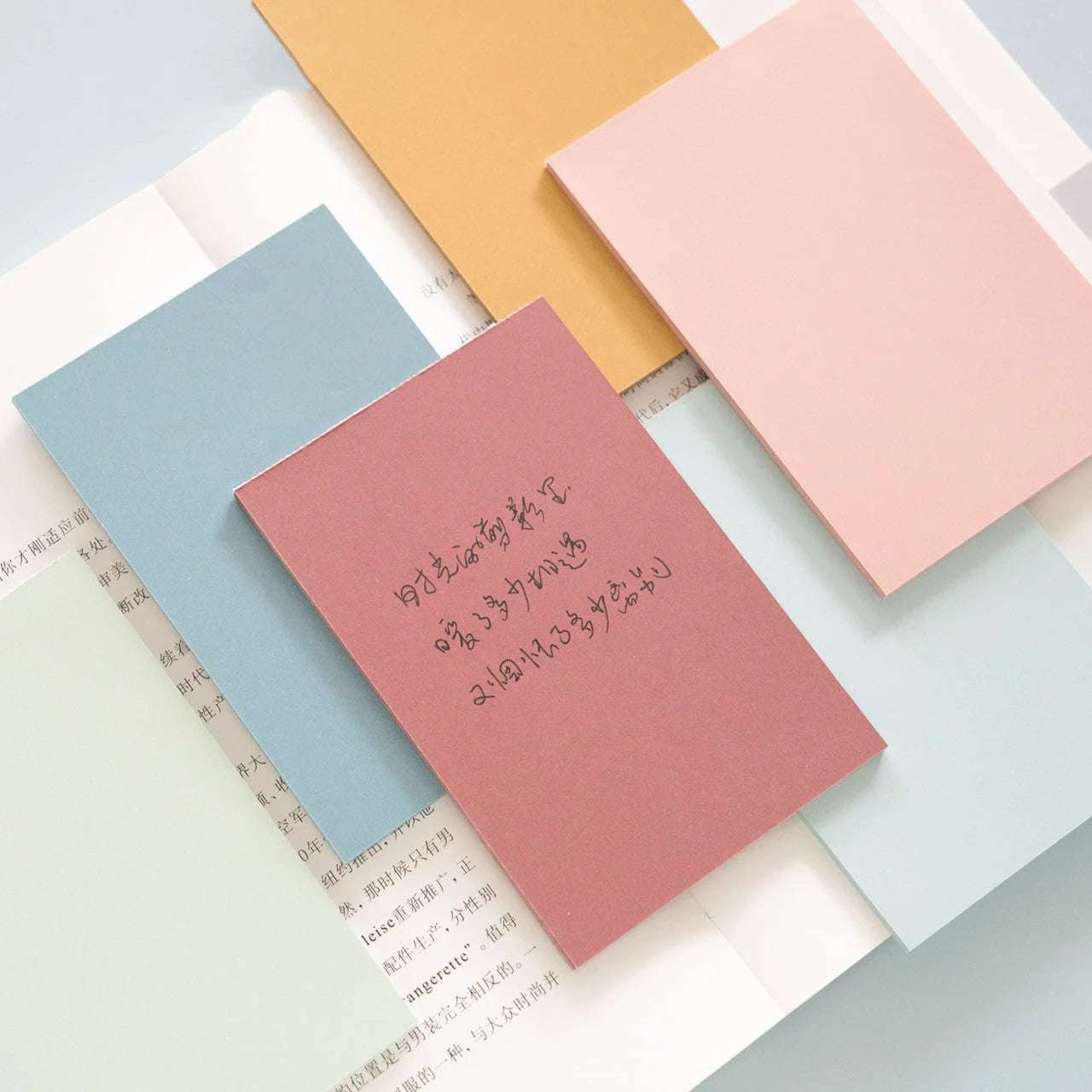 Color Post-it Notes Creative Note Paper Self-adhesive Stickers Strip Marker Net Red Large - globaltradeleader